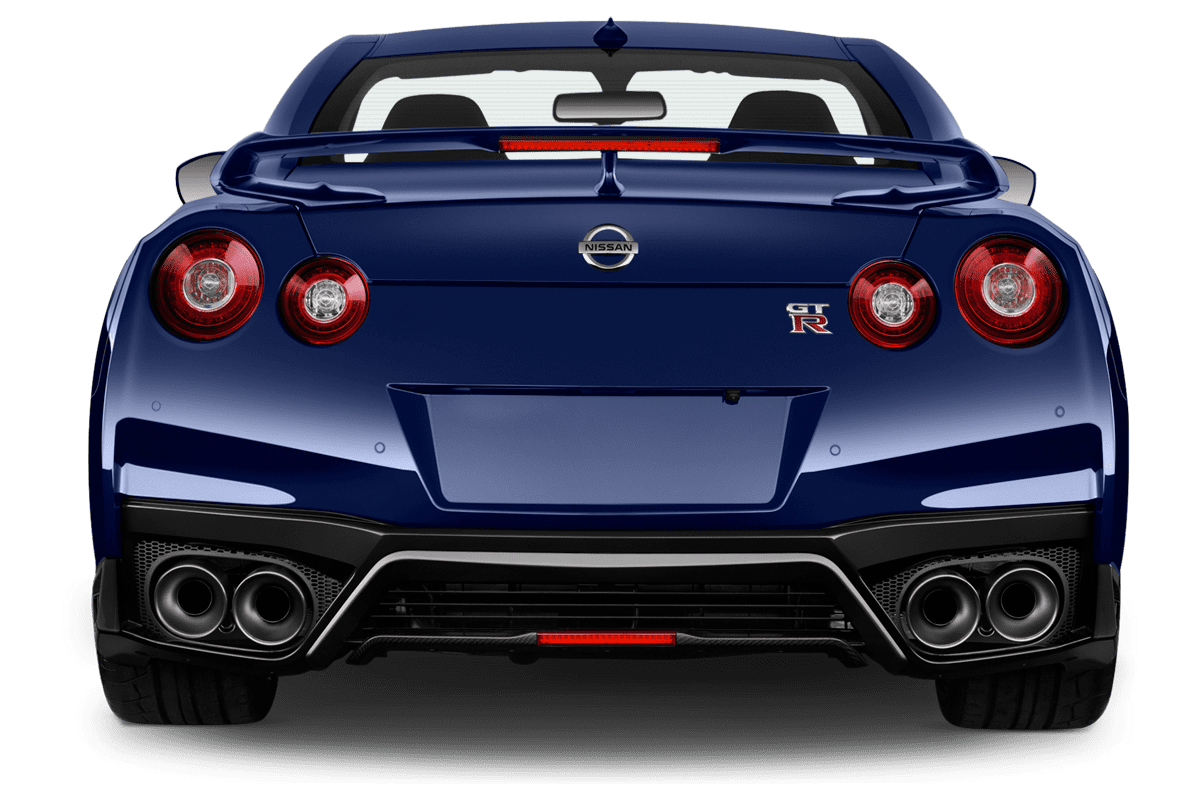 Heckansicht eines Nissan GT-R
