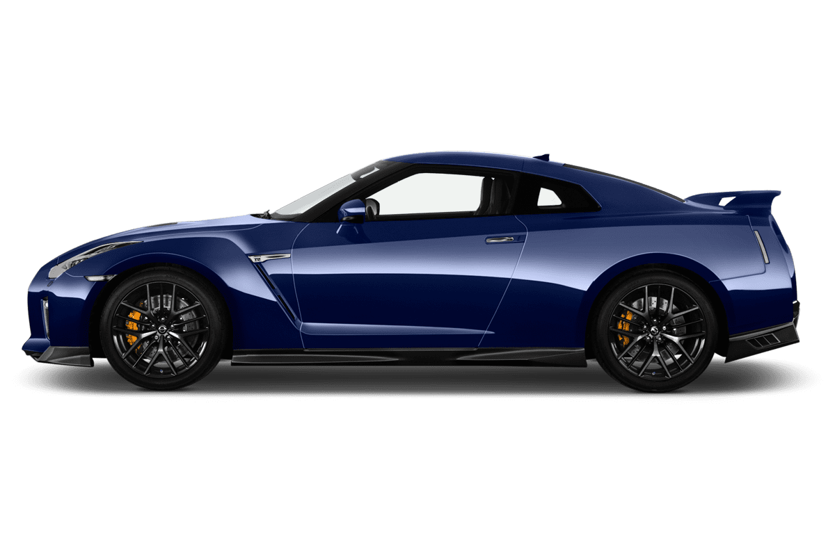 Seitenansicht eines Nissan GT-R