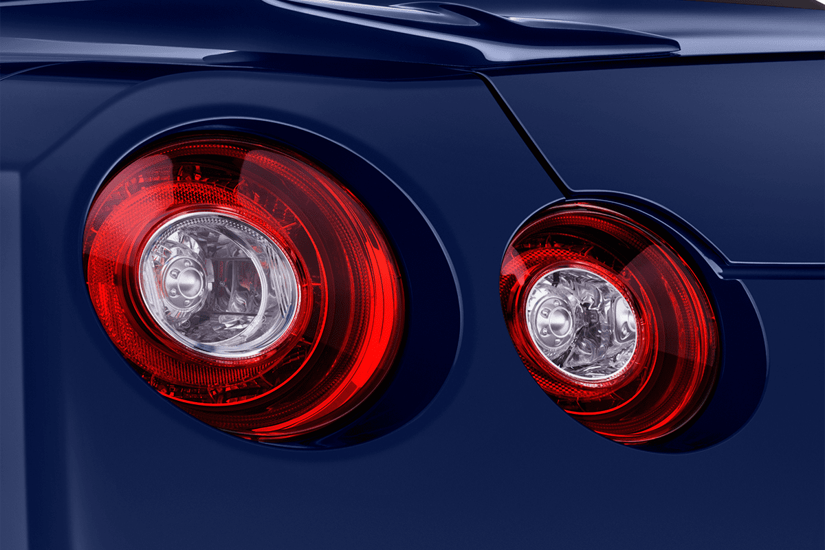 Heckleuchten eines Nissan GT-R