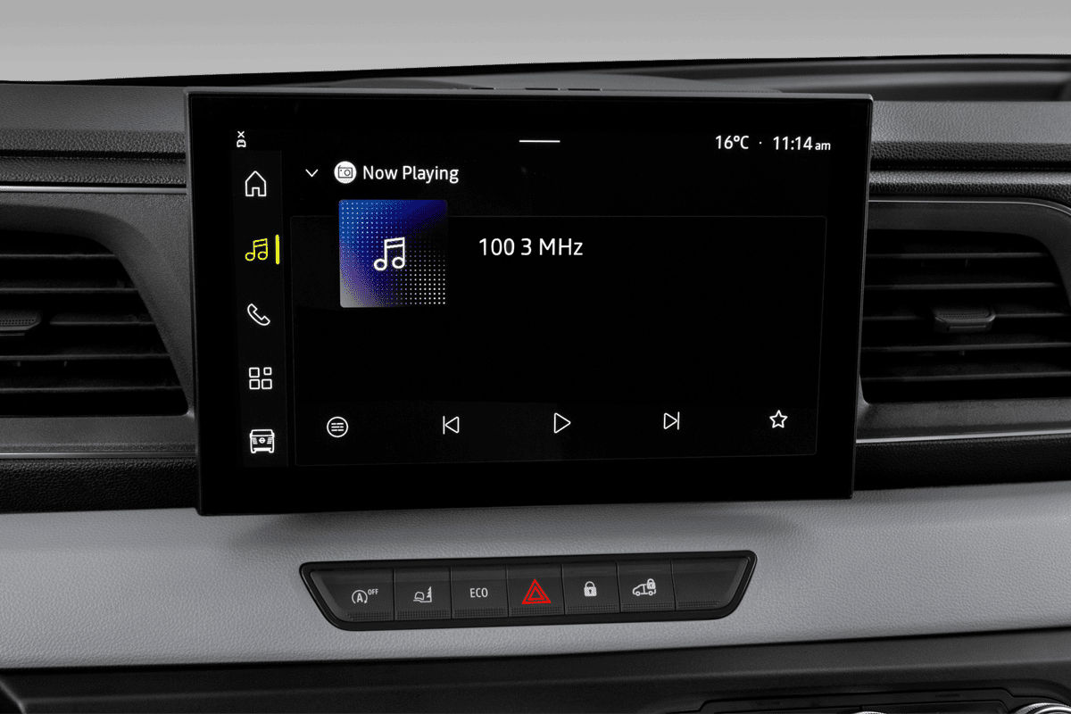 Audiosystem eines Nissan Interstar EV