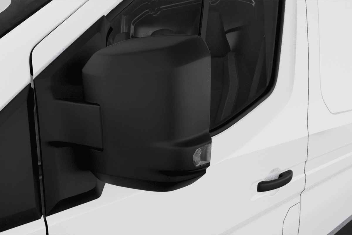 Rückspiegel eines Nissan Interstar EV