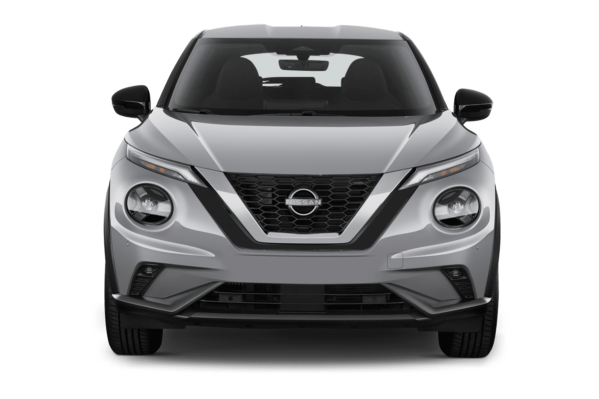 Frontansicht eines Nissan Juke , freigestellt