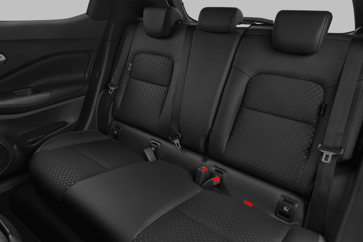 Rücksitzbank eines Nissan Juke 