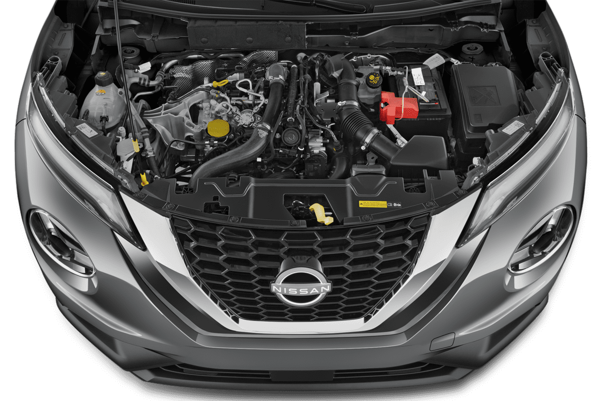 Motorraum eines Nissan Juke (neues Modell) (KI-generiert)