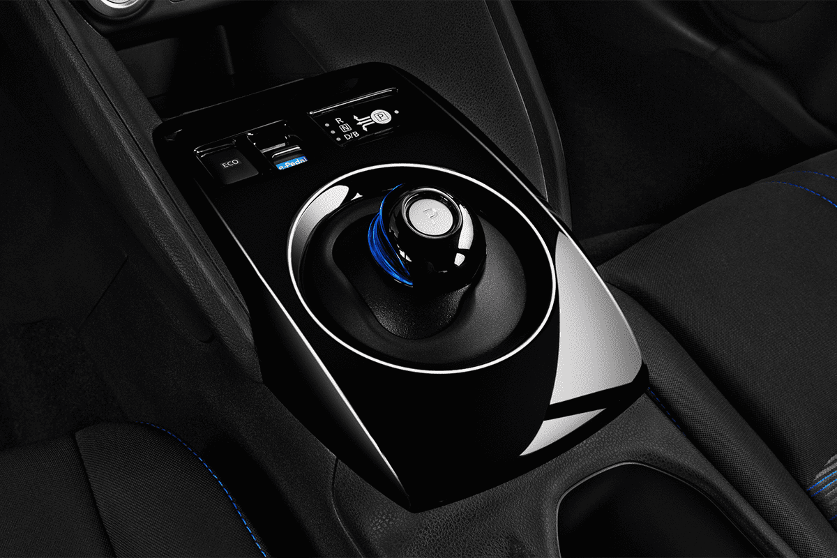 Schaltknüppel eines Nissan Leaf
