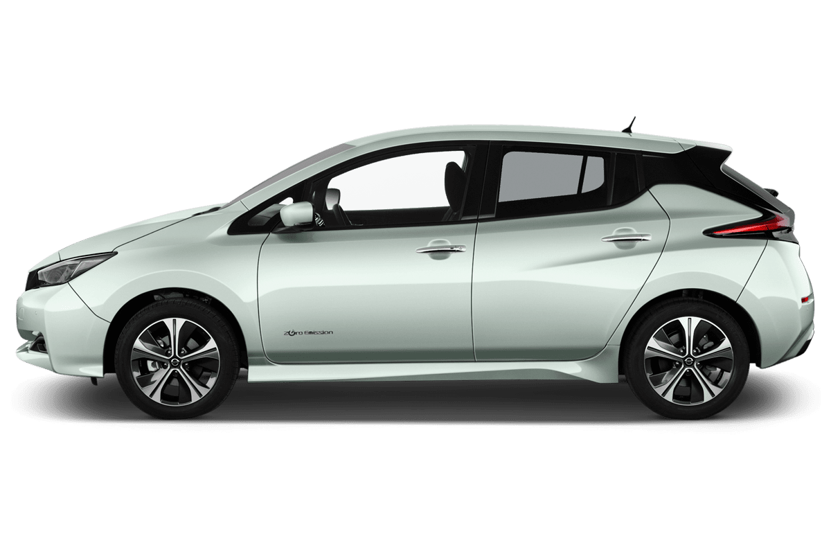 Seitenansicht eines Nissan Leaf