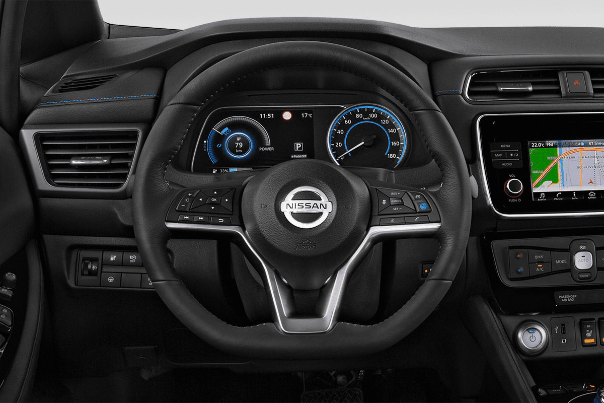 Lenkrad eines Nissan Leaf