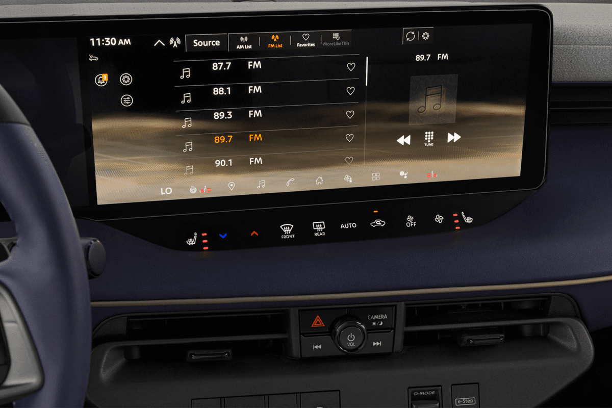 Audiosystem eines Nissan Leaf (KI-generiert)