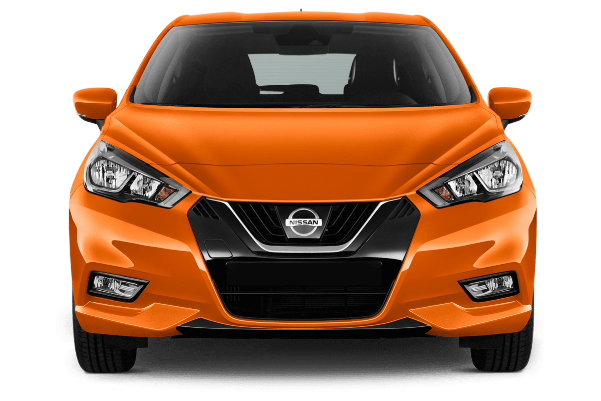 Frontansicht eines Nissan Micra N-Way, freigestellt