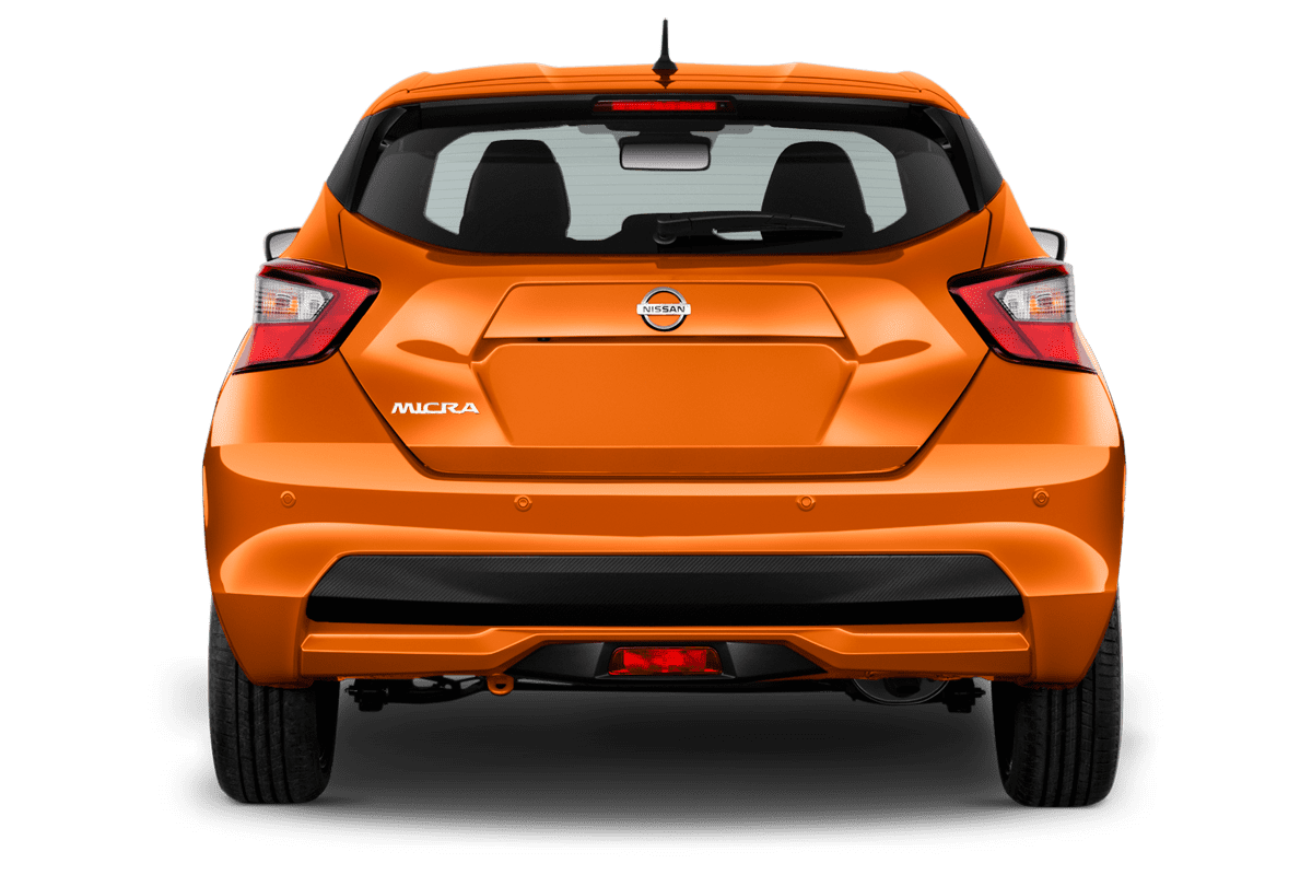 Heckansicht eines Nissan Micra N-Way