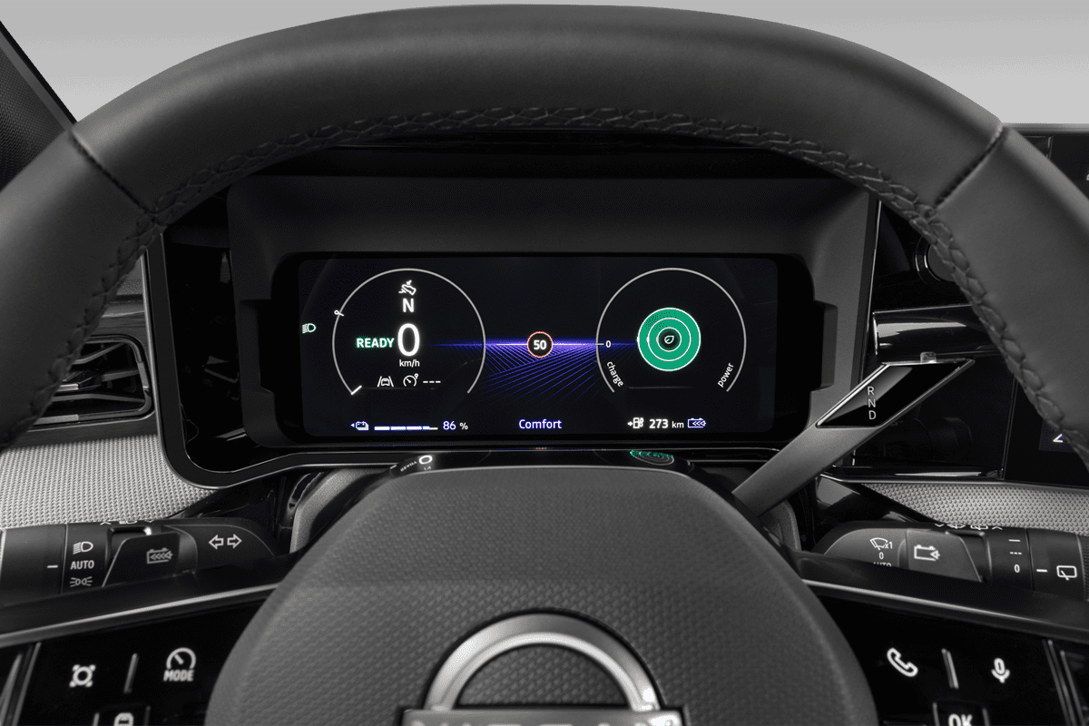 Kombiinstrument eines Nissan Micra BEV (neues Modell)