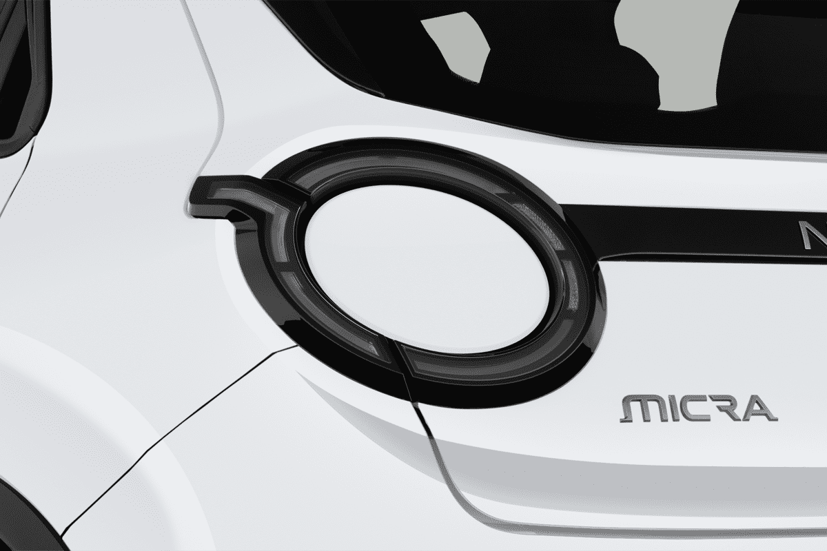 Heckleuchten eines Nissan Micra BEV (neues Modell)