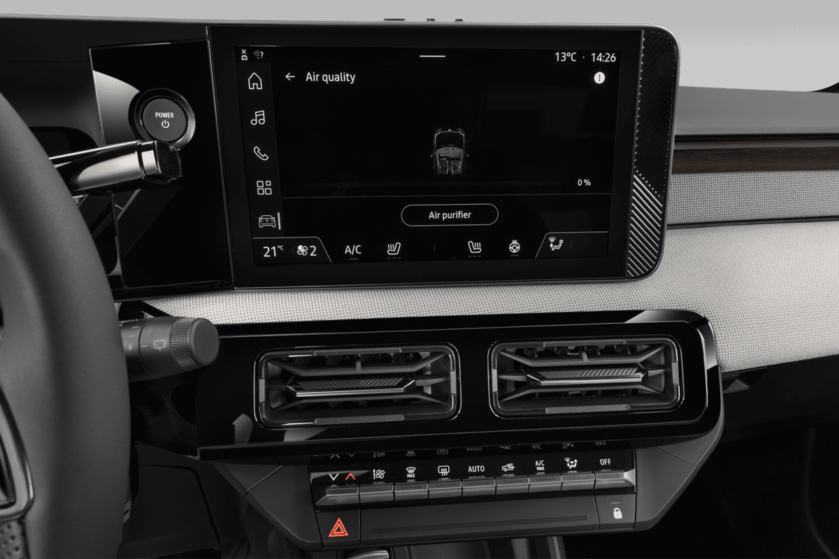 Klimasteuerung eines Nissan Micra BEV (neues Modell)