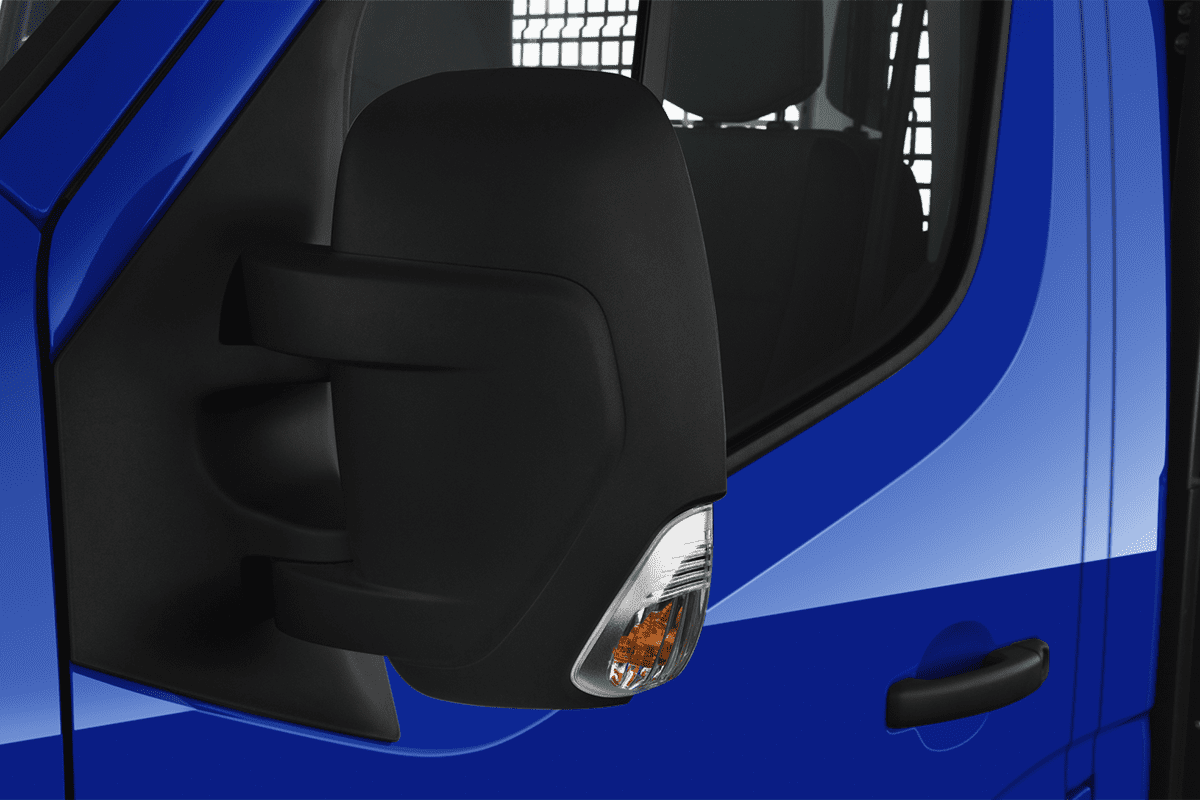 Rückspiegel eines Nissan NV400 Normal Pritschenwagen