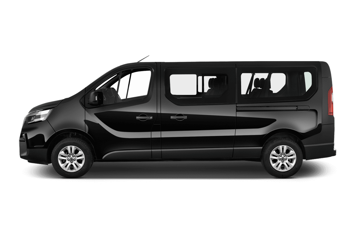 Seitenansicht eines Nissan Primastar Kombi