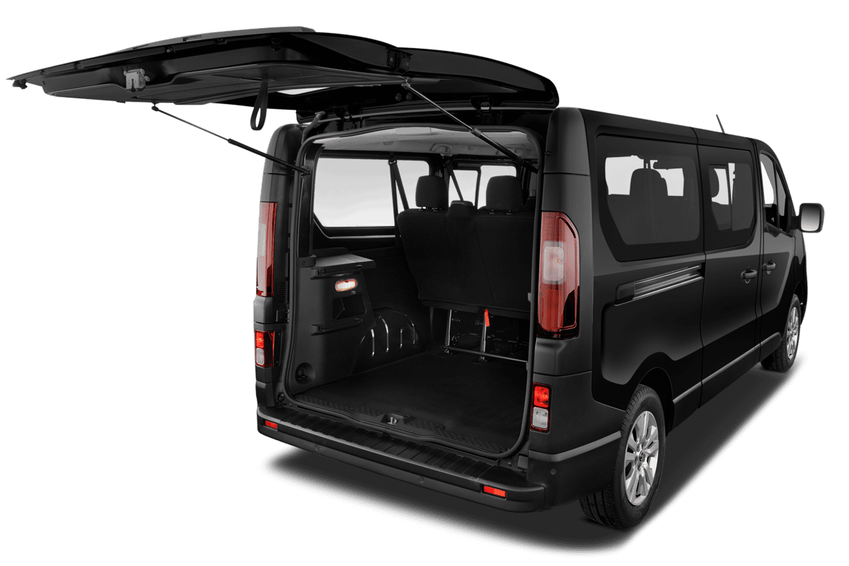 Kofferraum eines Nissan Primastar Kombi