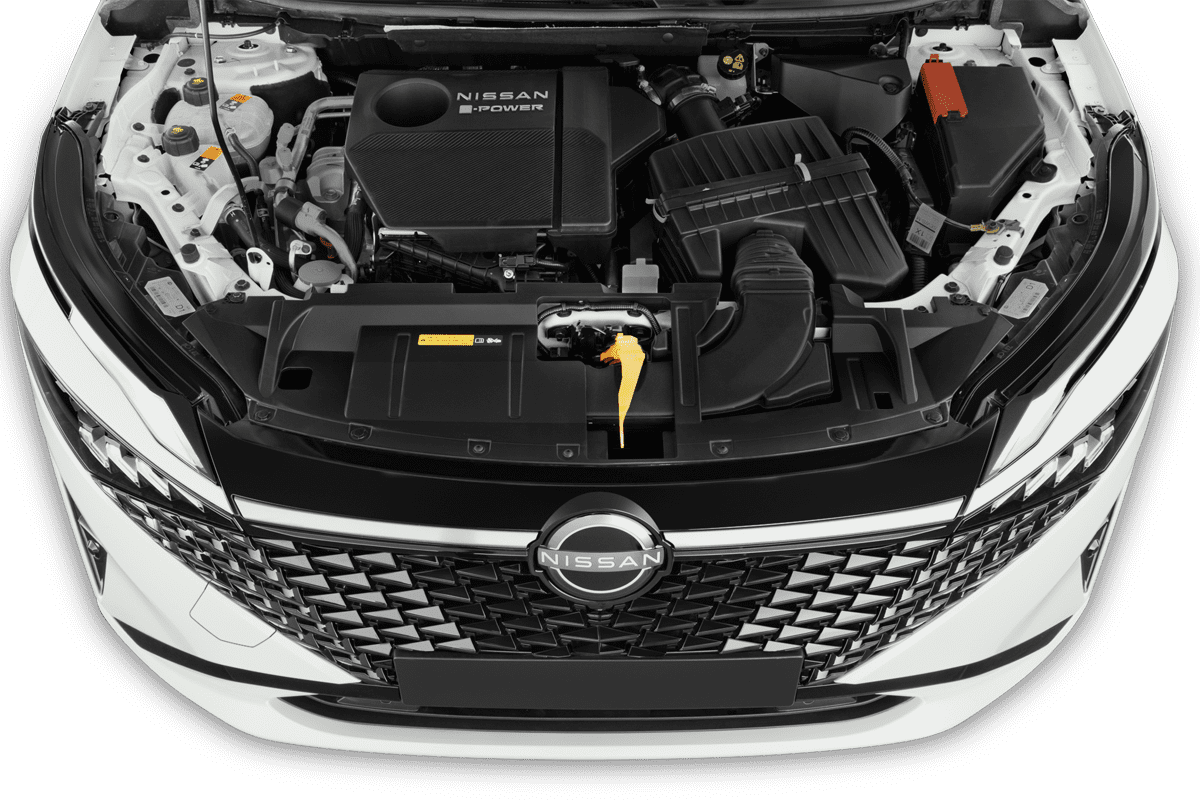 Motorraum eines Nissan Qashqai