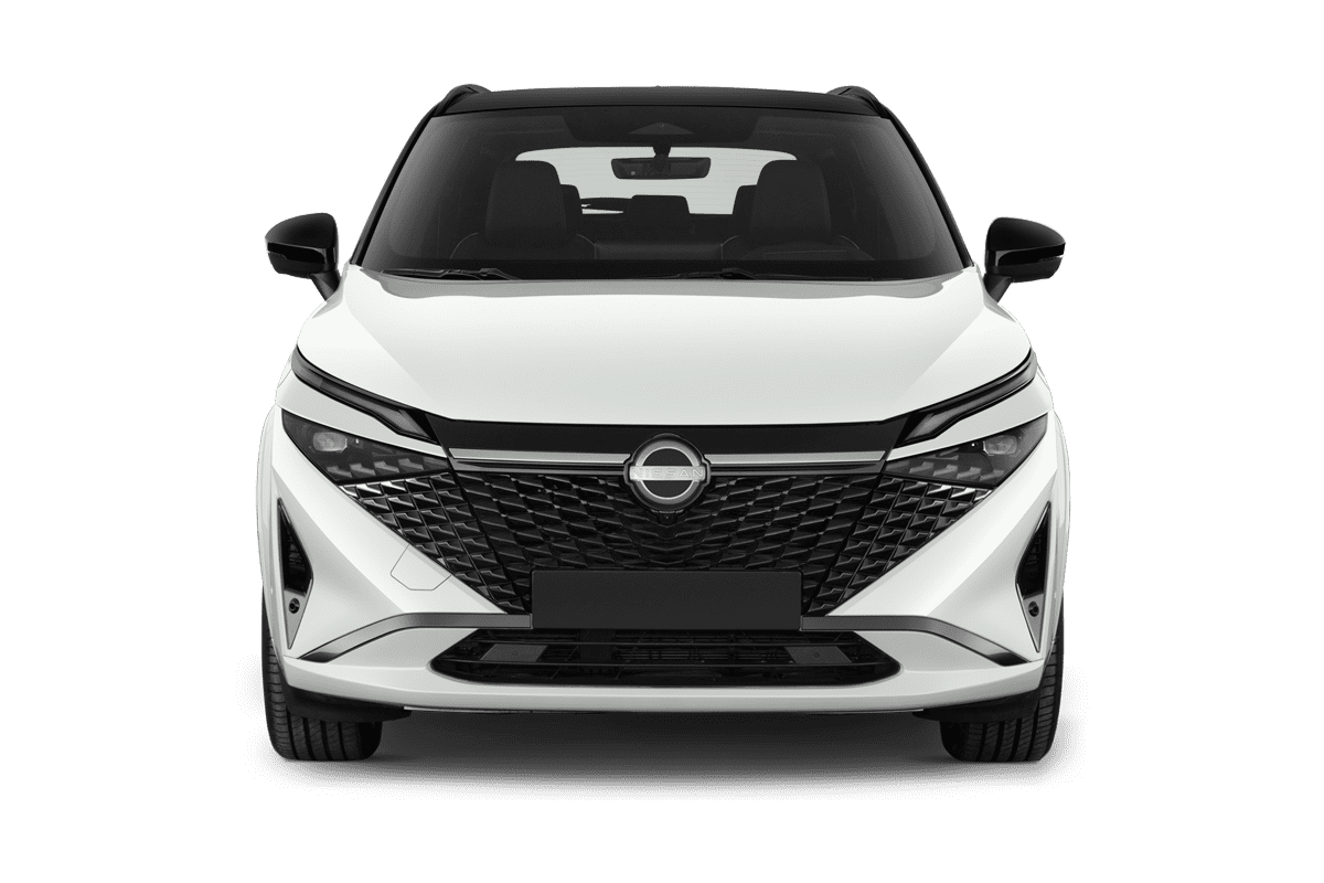 Frontansicht eines Nissan Qashqai , freigestellt