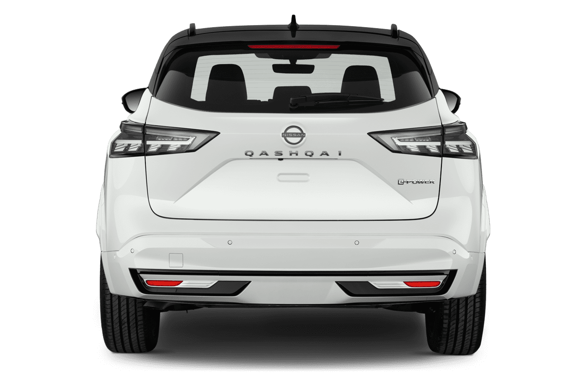 Heckansicht eines Nissan Qashqai