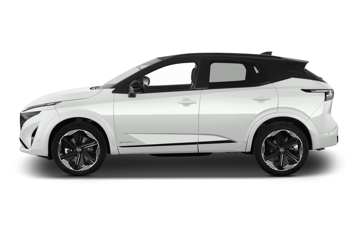 Seitenansicht eines Nissan Qashqai