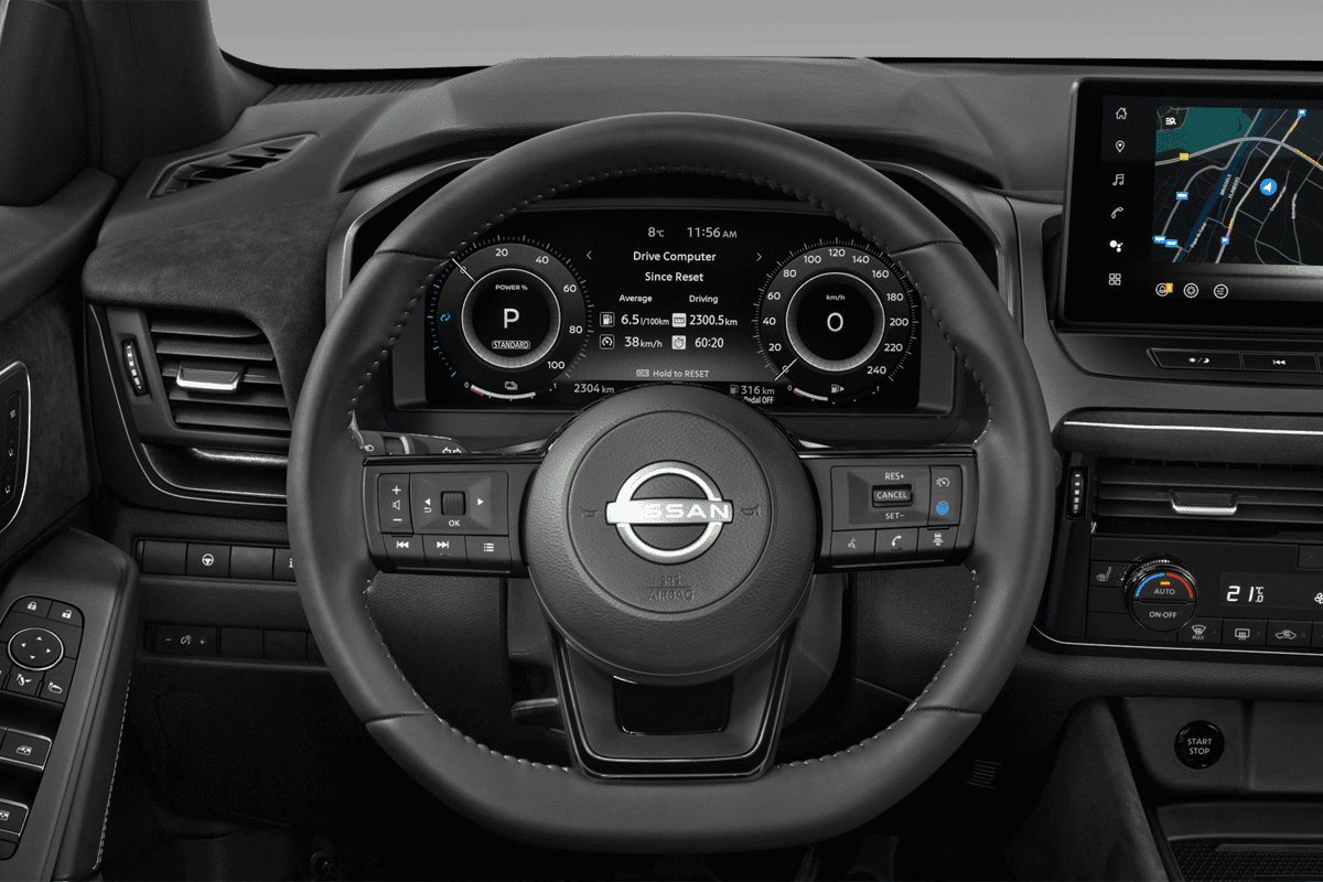 Lenkrad eines Nissan Qashqai