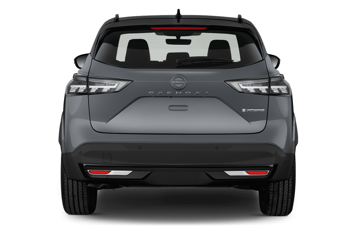 Heckansicht eines Nissan Qashqai  (KI-generiert)