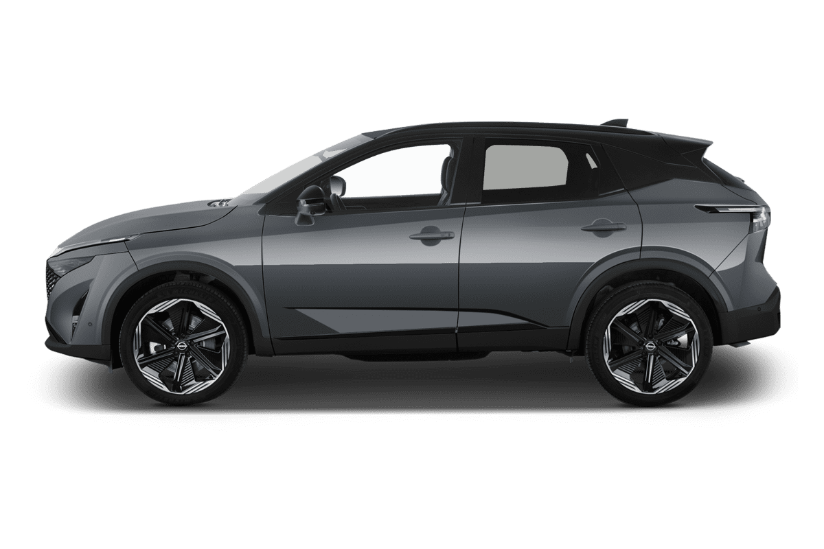 Seitenansicht eines Nissan Qashqai 