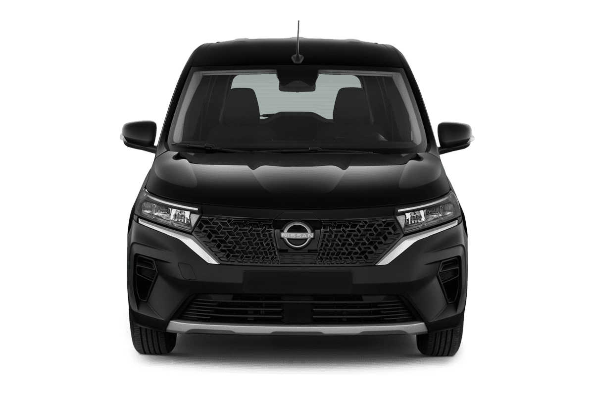 Frontansicht eines Nissan Townstar Kombi EV, freigestellt