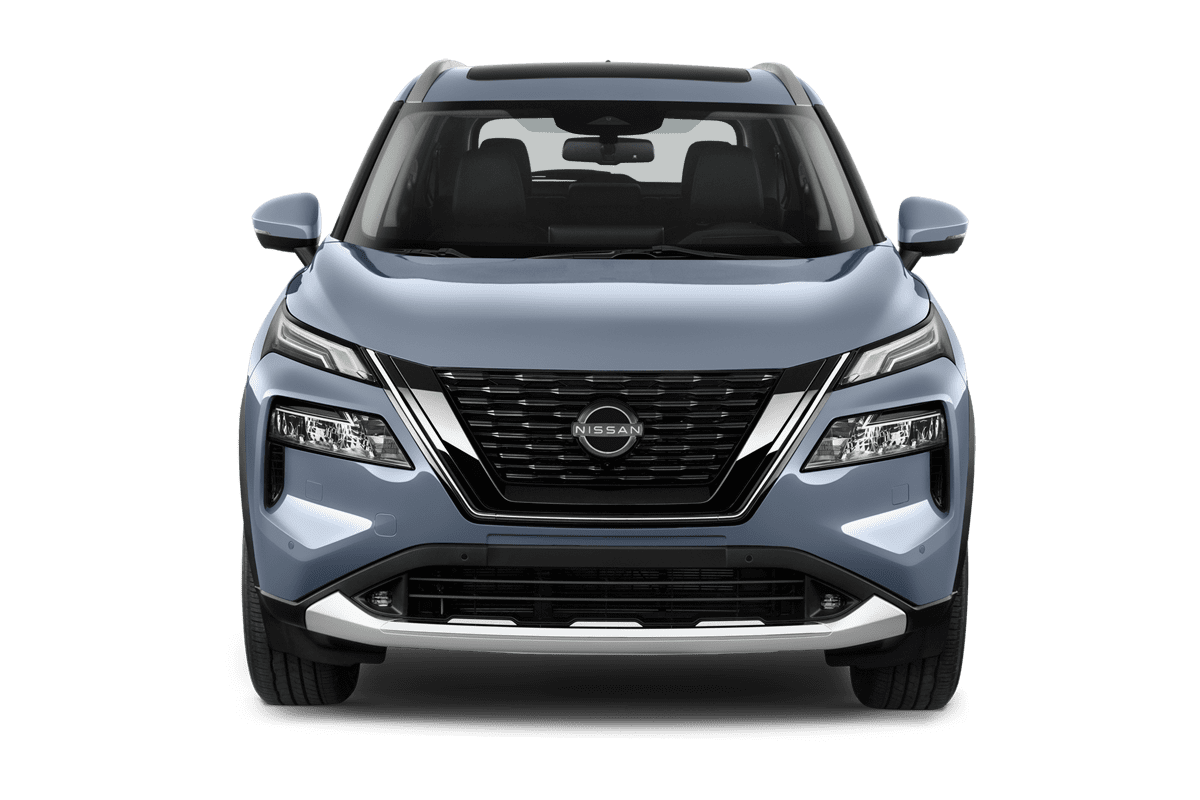 Frontansicht eines Nissan X-Trail e-Power, freigestellt