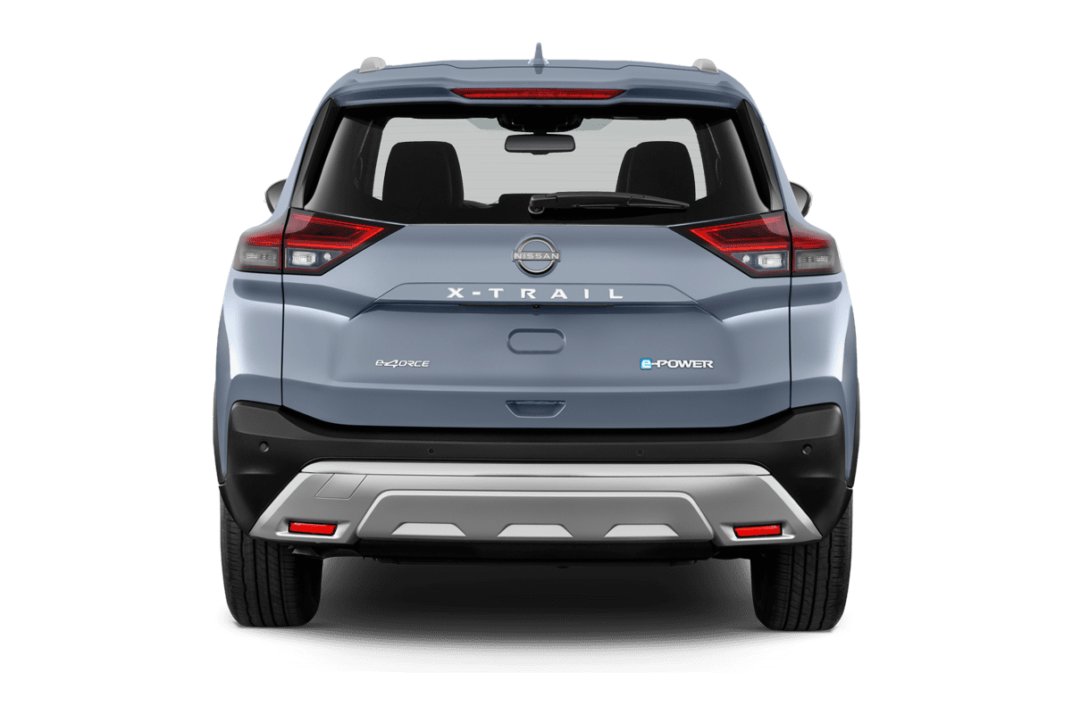 Heckansicht eines Nissan X-Trail e-Power