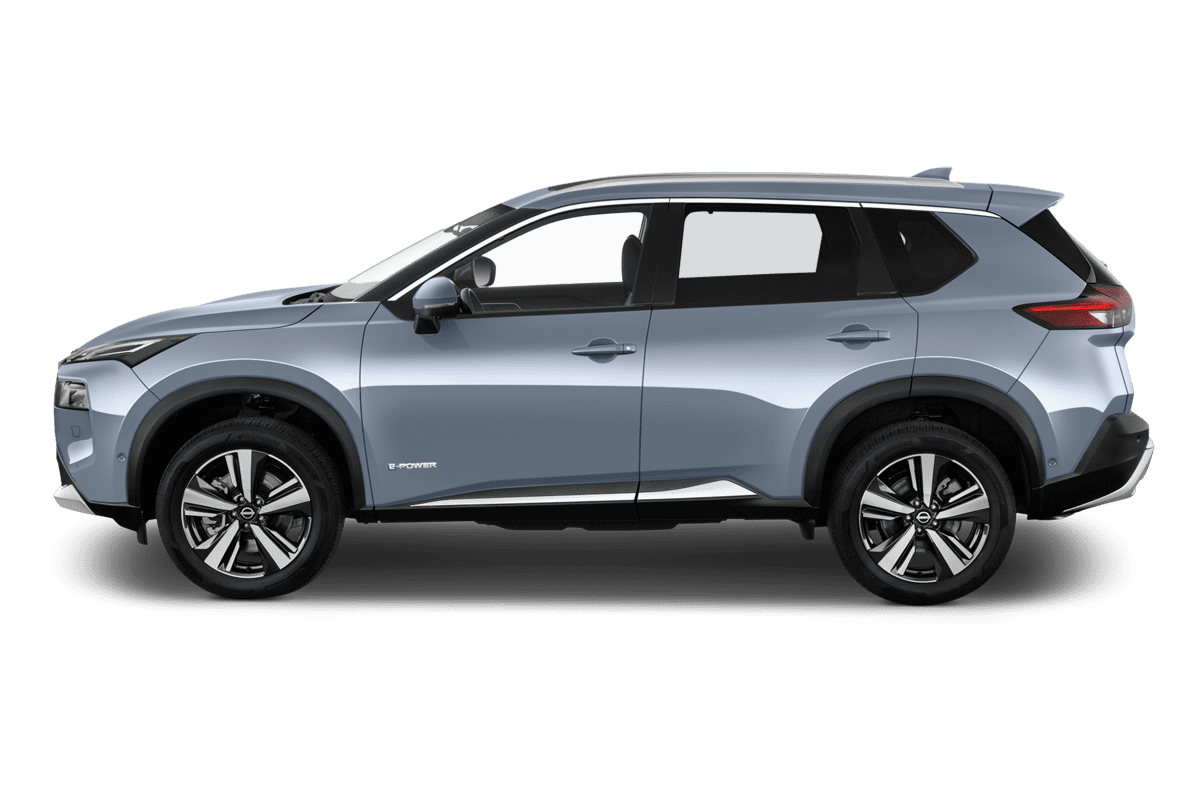 Seitenansicht eines Nissan X-Trail e-Power