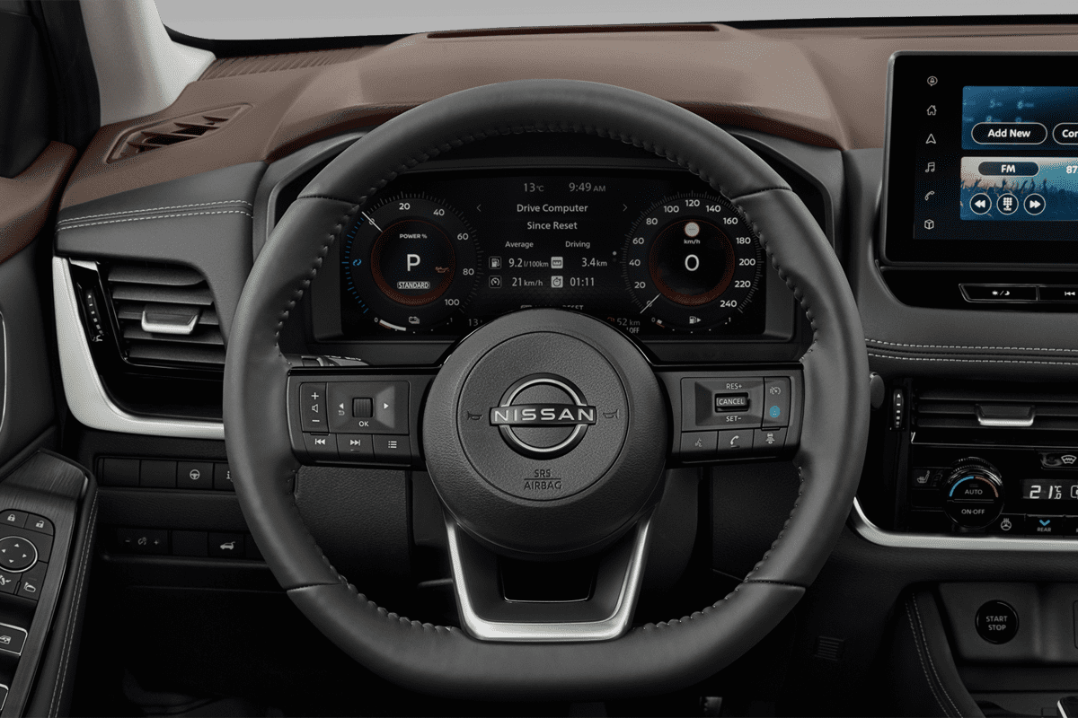 Lenkrad eines Nissan X-Trail e-Power