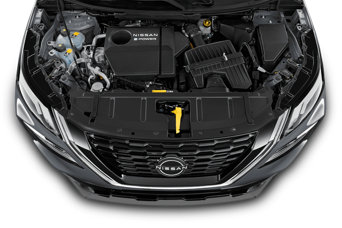 Motorraum eines Nissan X-Trail
