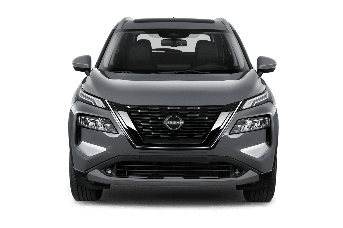 Frontansicht eines Nissan X-Trail, freigestellt