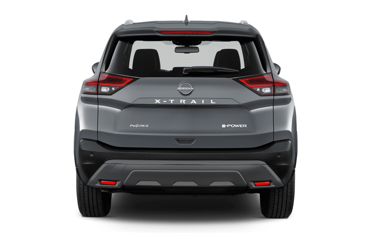 Heckansicht eines Nissan X-Trail