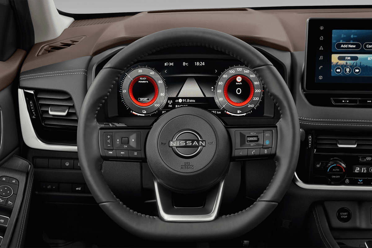 Lenkrad eines Nissan X-Trail