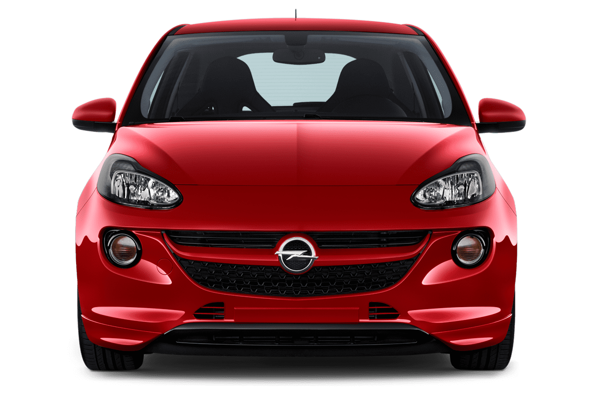 Frontansicht eines Opel Adam, freigestellt