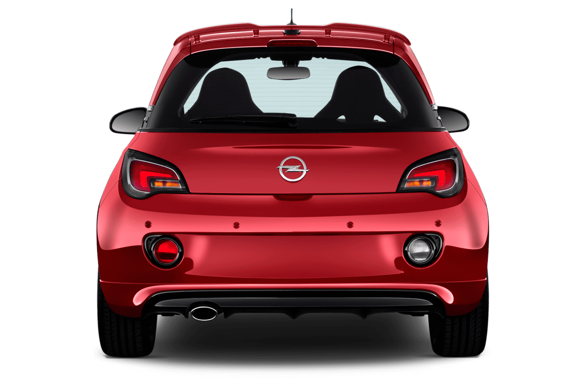 Heckansicht eines Opel Adam