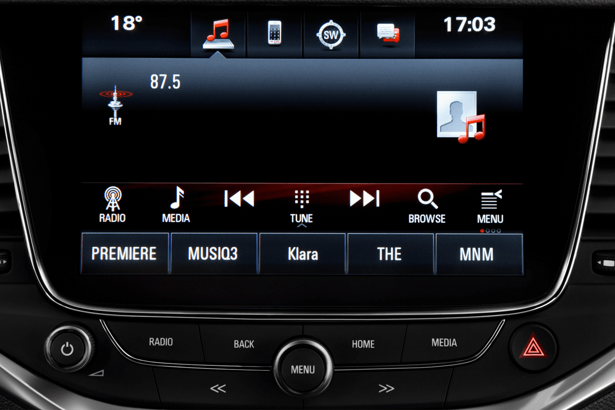 Audiosystem eines Opel Astra Active