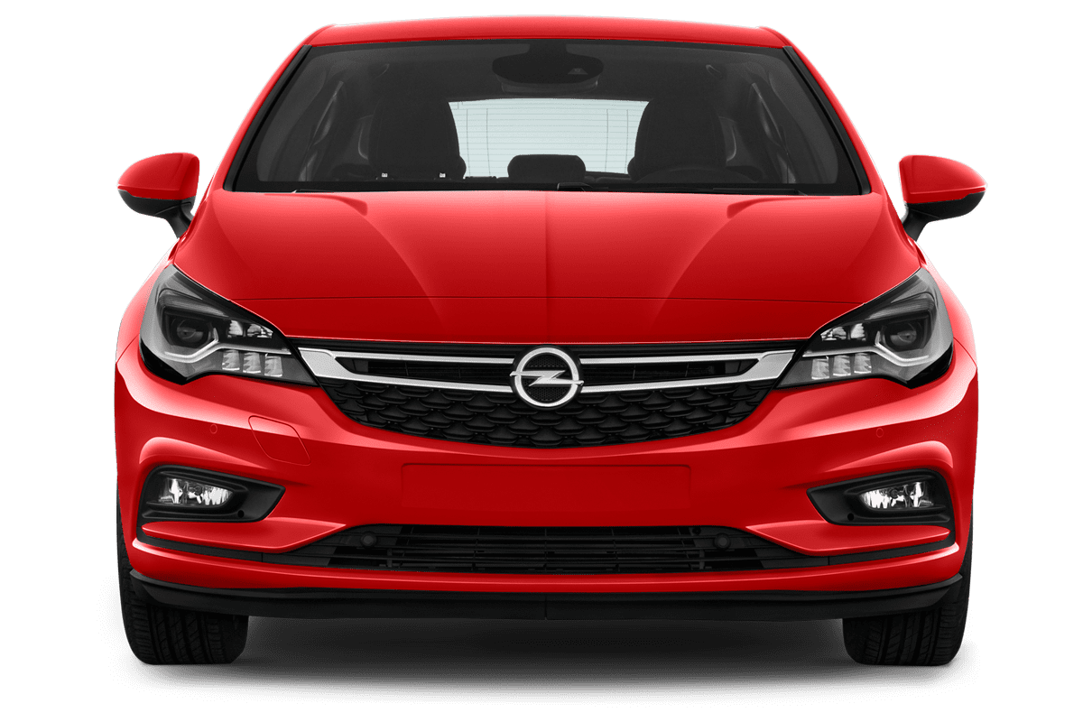 Frontansicht eines Opel Astra Active, freigestellt