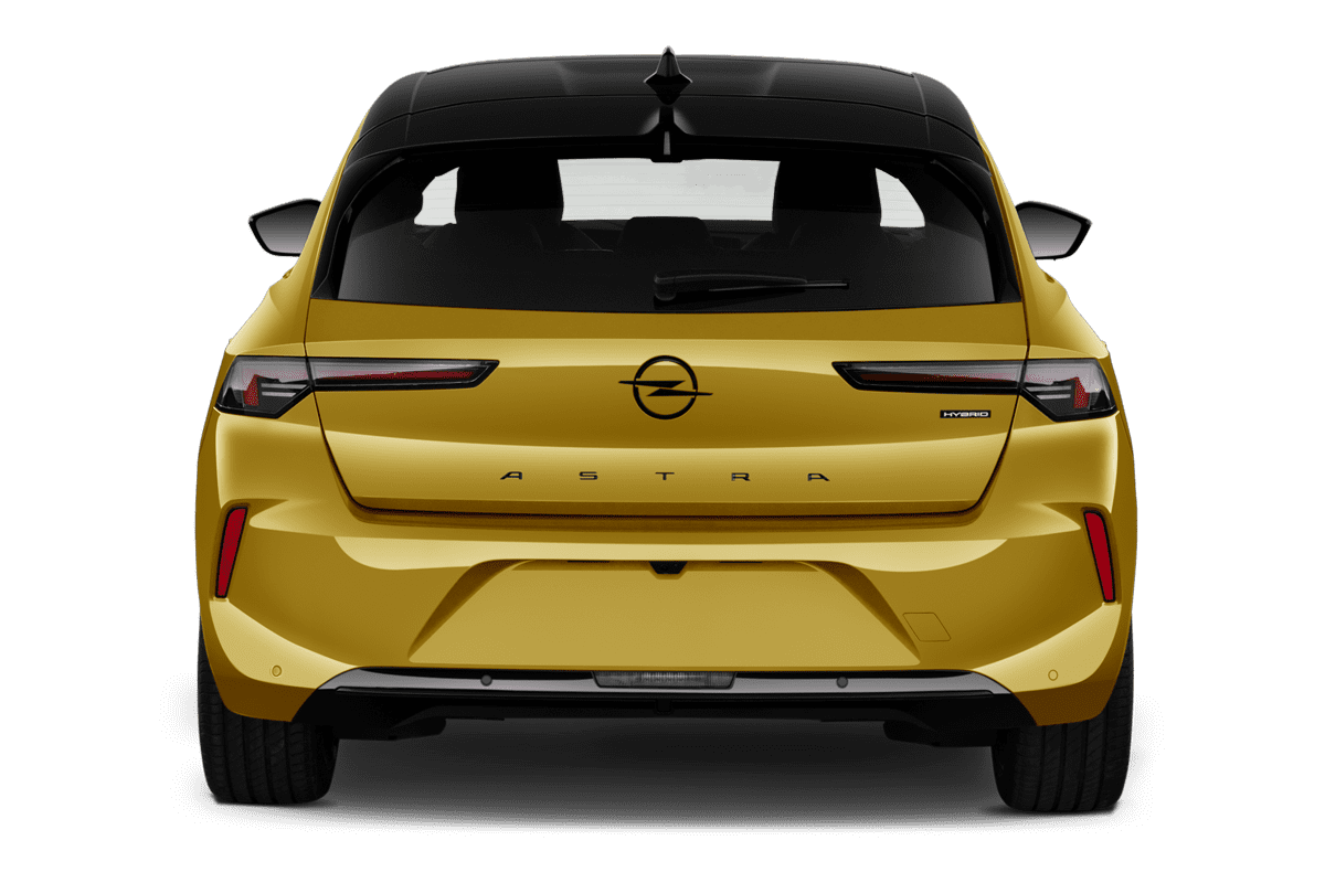 Heckansicht eines Opel Astra 