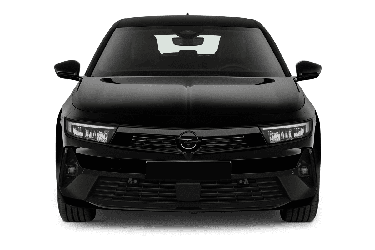 Frontansicht eines Opel Astra Plug-in-Hybrid , freigestellt