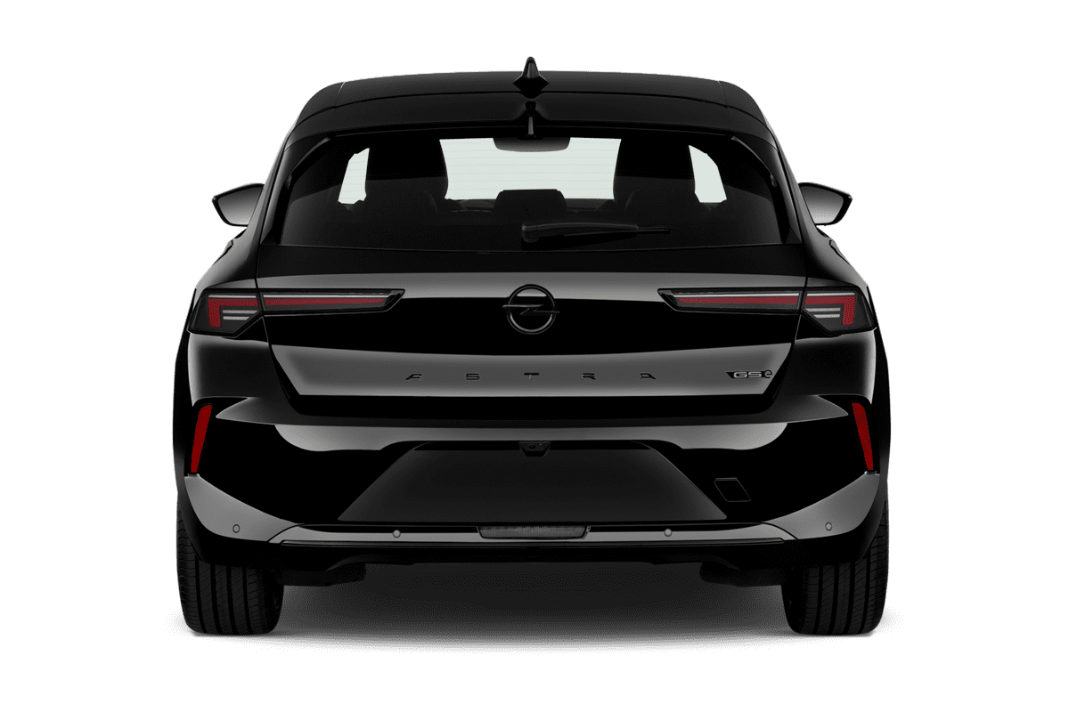 Heckansicht eines Opel Astra Plug-in-Hybrid 