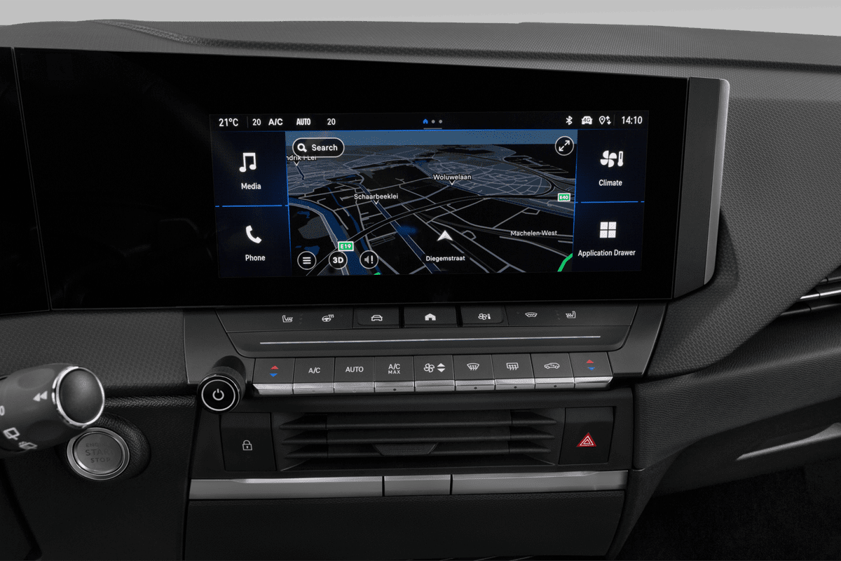 Mittelkonsole eines Opel Astra Sports Tourer Electric