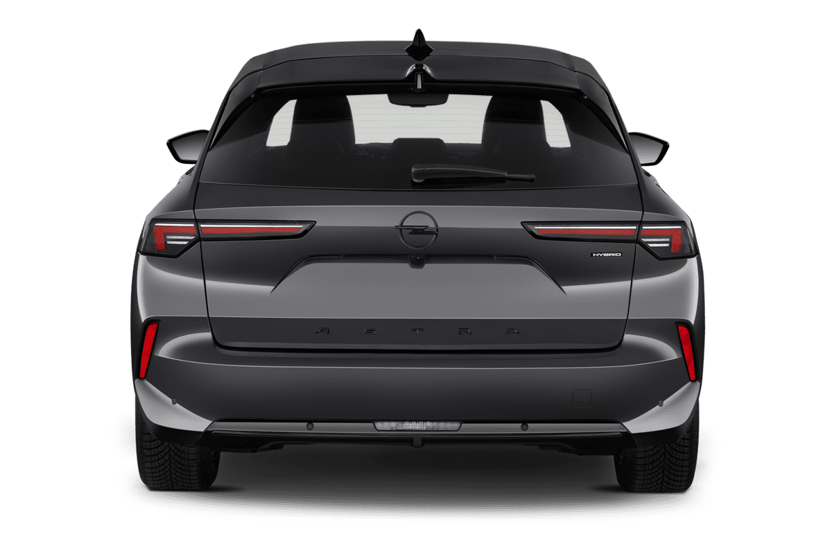 Heckansicht eines Opel Astra Sports Tourer Electric