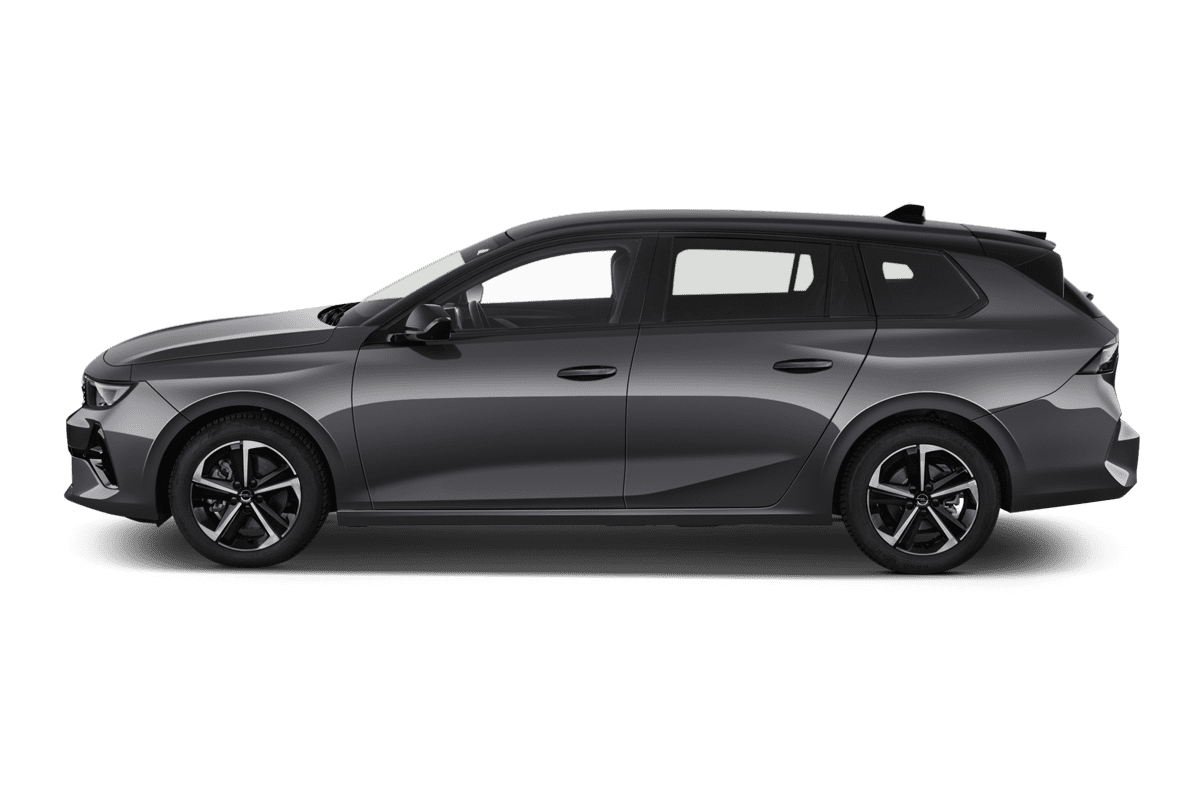 Seitenansicht eines Opel Astra Sports Tourer Electric