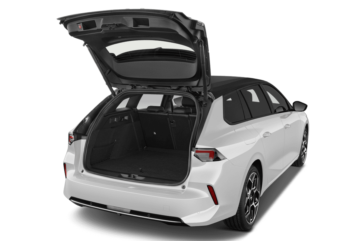 Kofferraum eines Opel Astra Sports Tourer Plug-in-Hybrid 