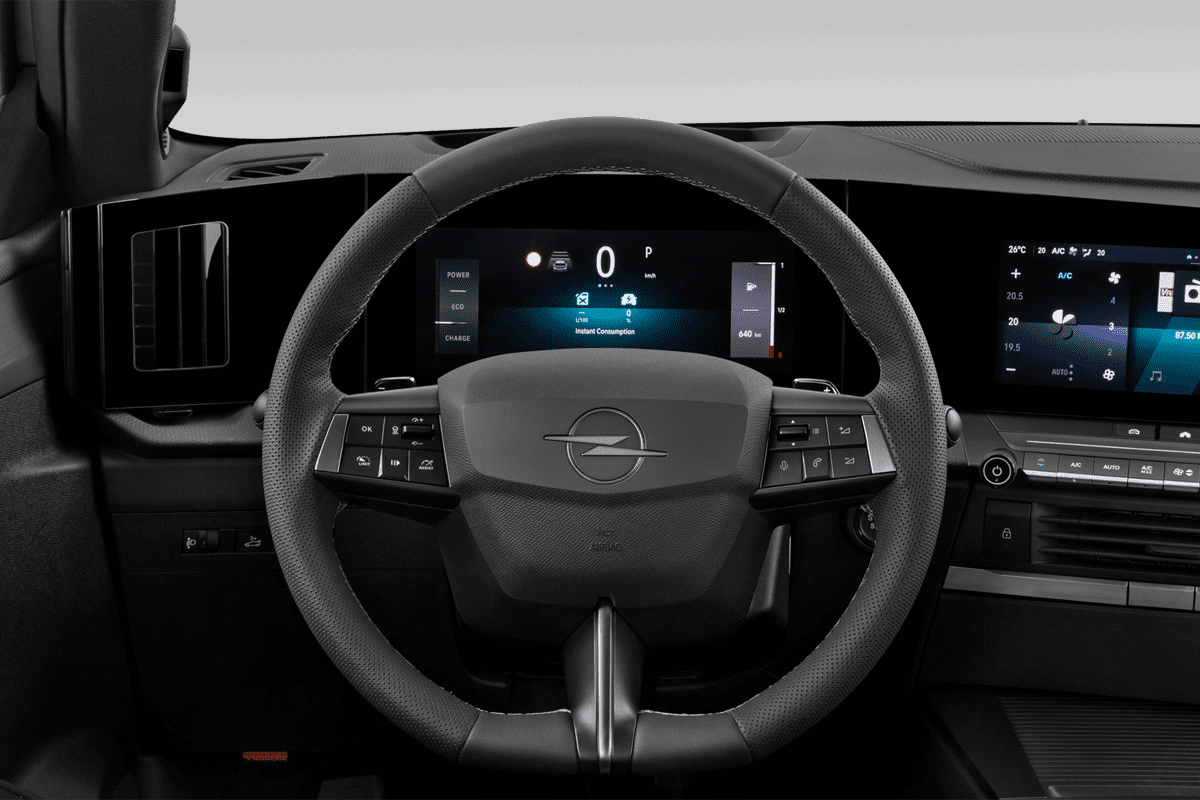 Lenkrad eines Opel Astra Sports Tourer  (KI-generiert)