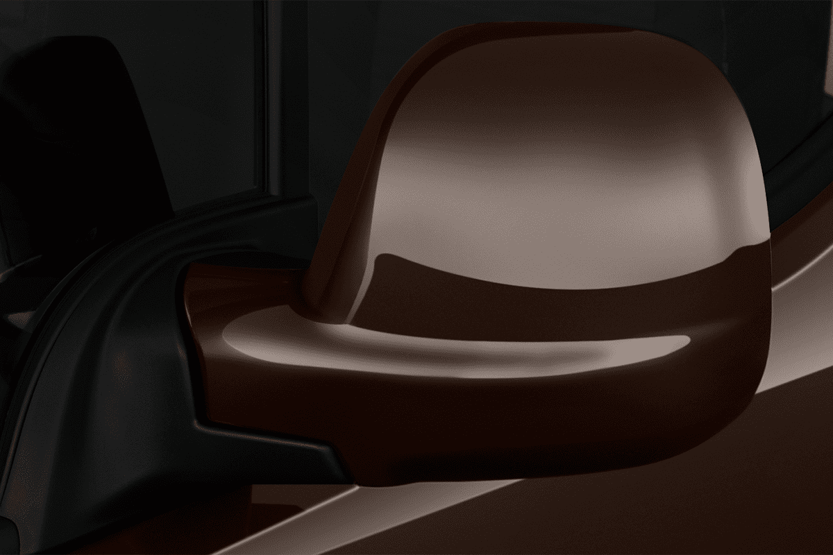 Rückspiegel eines Opel Combo XL