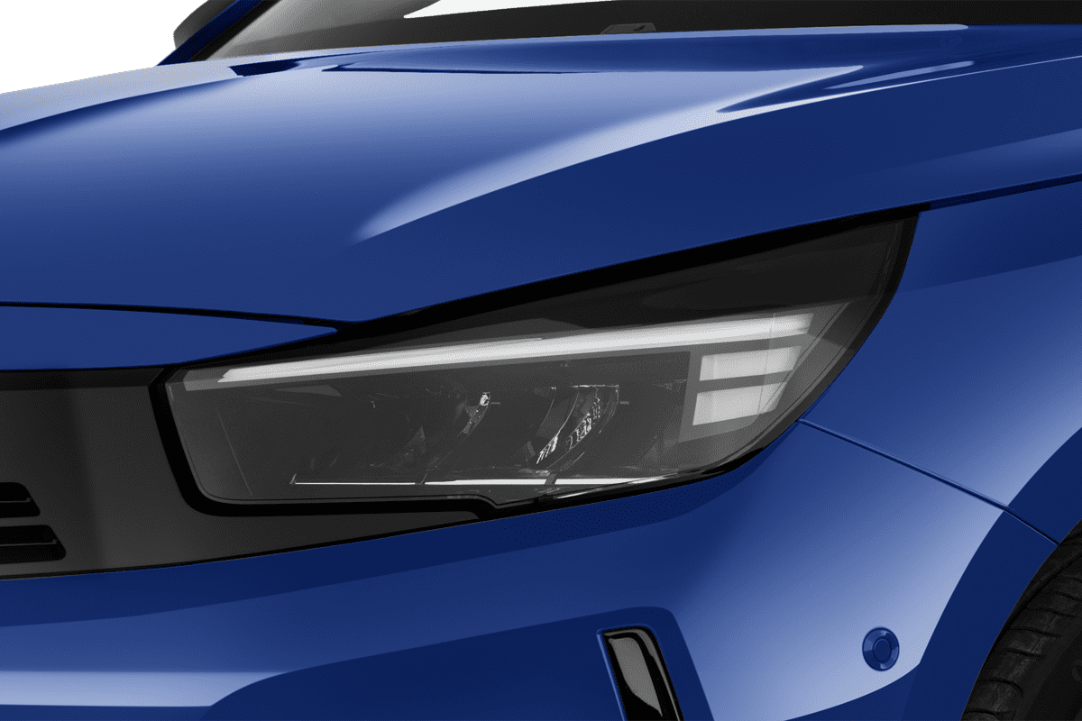 Frontscheinwerfer eines Opel Corsa